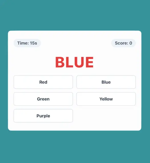 Stroop Effect Game